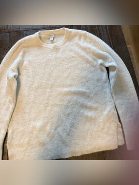Old Navy Cream Women's Crewneck Sweater